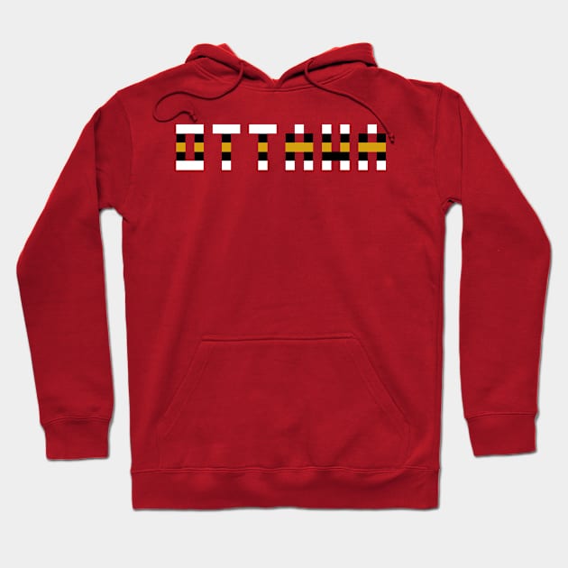 Pixel Hockey City Ottawa 2017 Hoodie by gkillerb